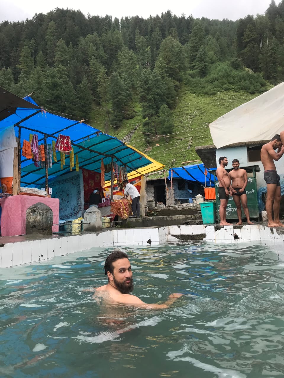 chilled water bath at bharmani mata