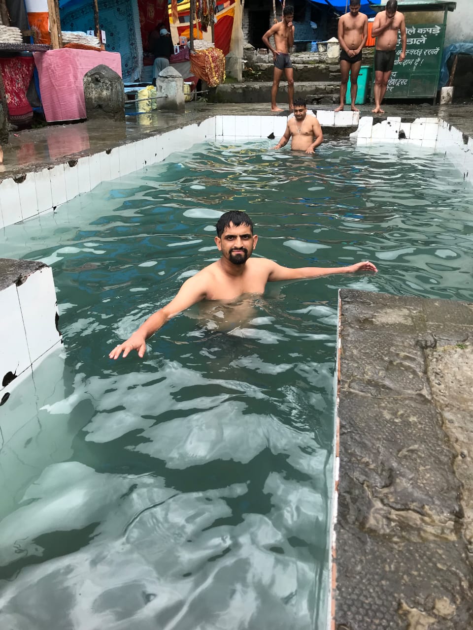 chilled water bath at bharmani mata